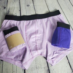 ASOS Design Trunks in Purple 3 Pack